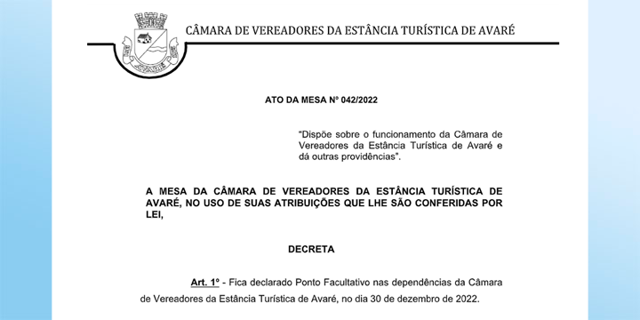 ATO DA MESA Nº 042/2022