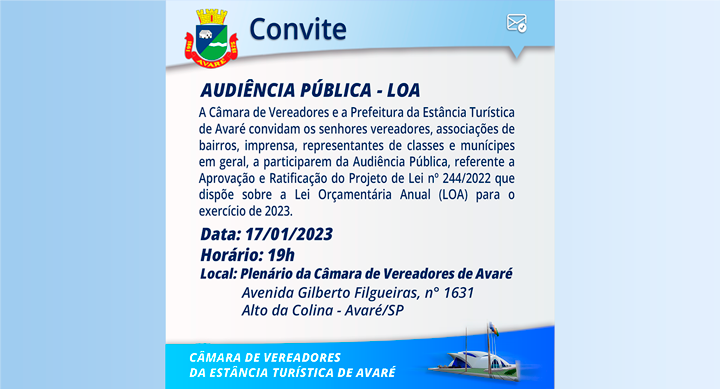 Audiência Pública - LOA - 2023